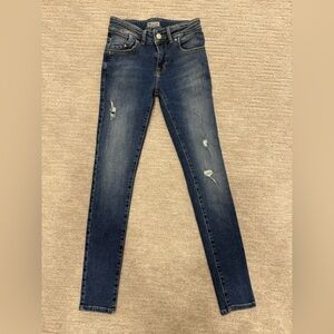Stylish Dark Blue Girls Skinny Jeans